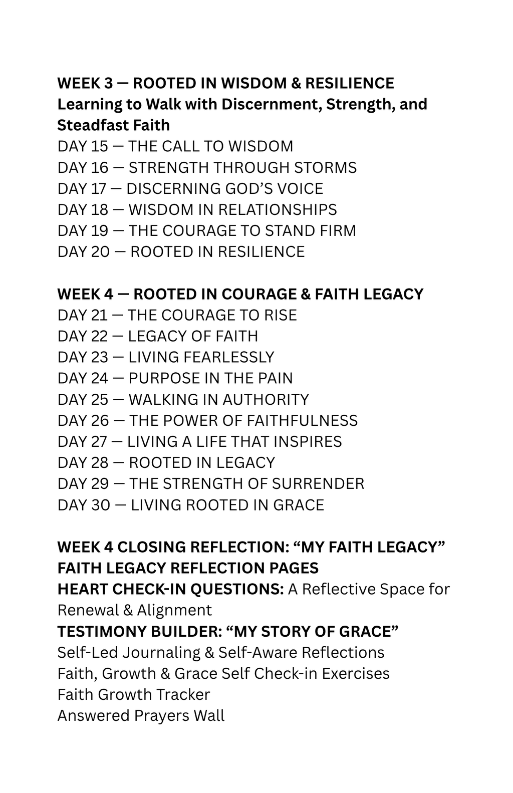 ROOTED IN GRACE: A Faith Journey to Peace, Power & Purpose