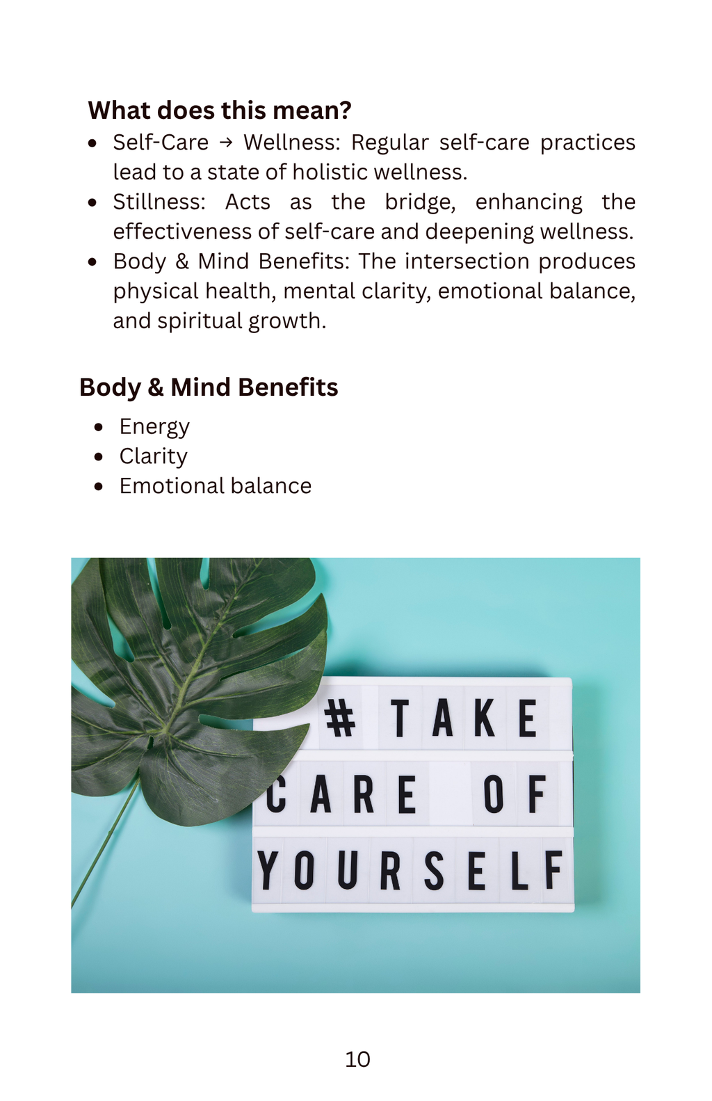 The Gift of Stillness: Embracing Self-Care & Wellness