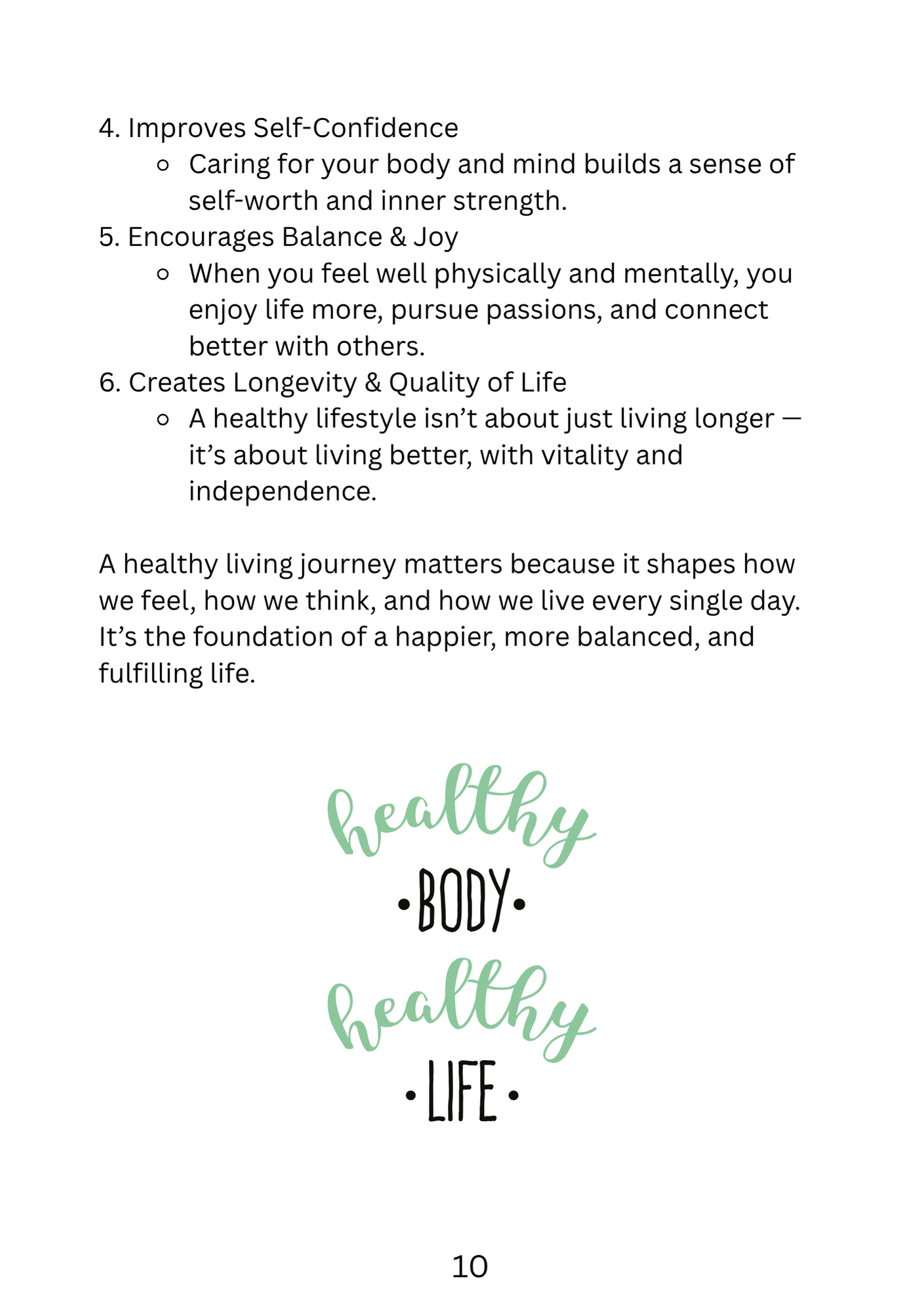 HEALTHY LIVING JOURNEY