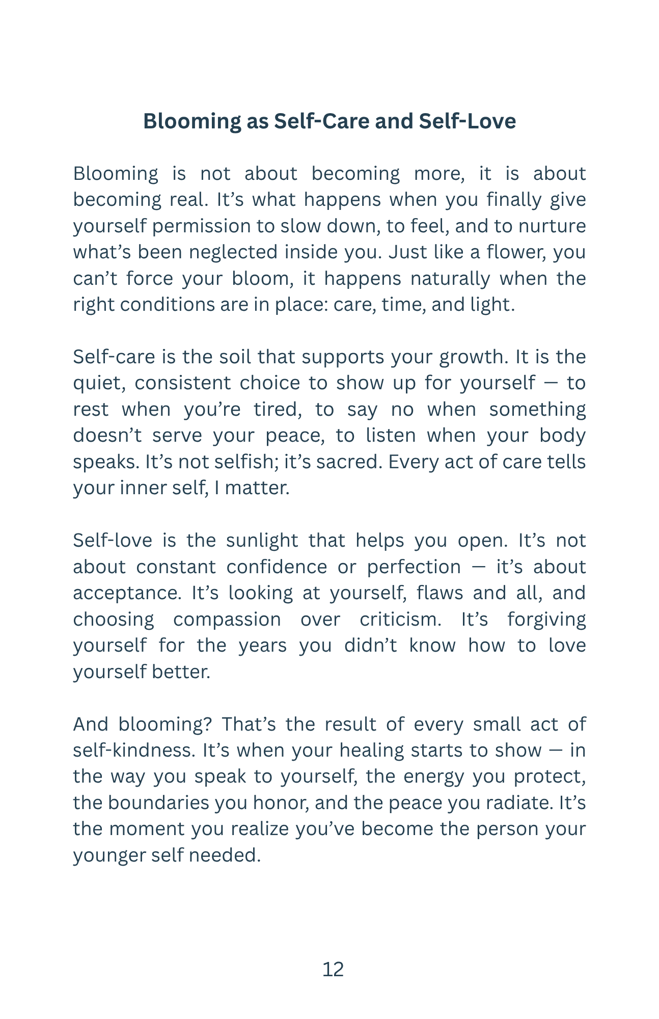 BLOOM: A Journey Back To Yourself