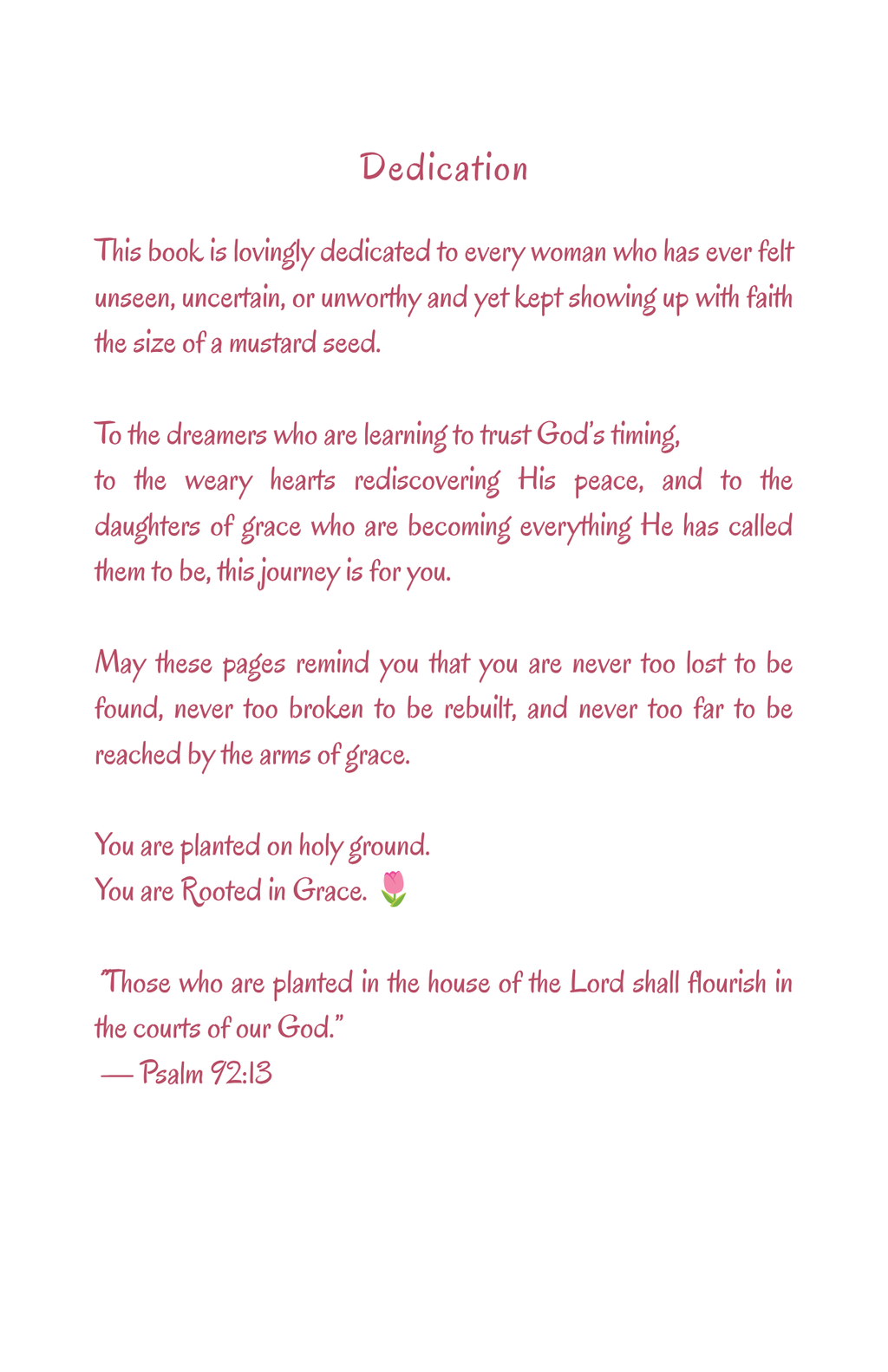 ROOTED IN GRACE: A Faith Journey to Peace, Power & Purpose
