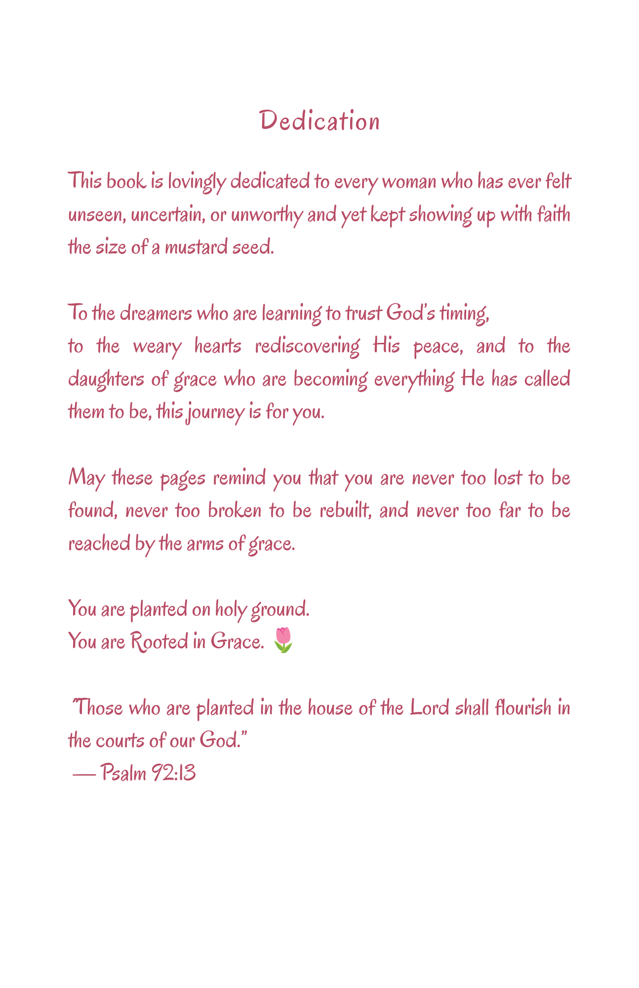 ROOTED IN GRACE: A Faith Journey to Peace, Power & Purpose