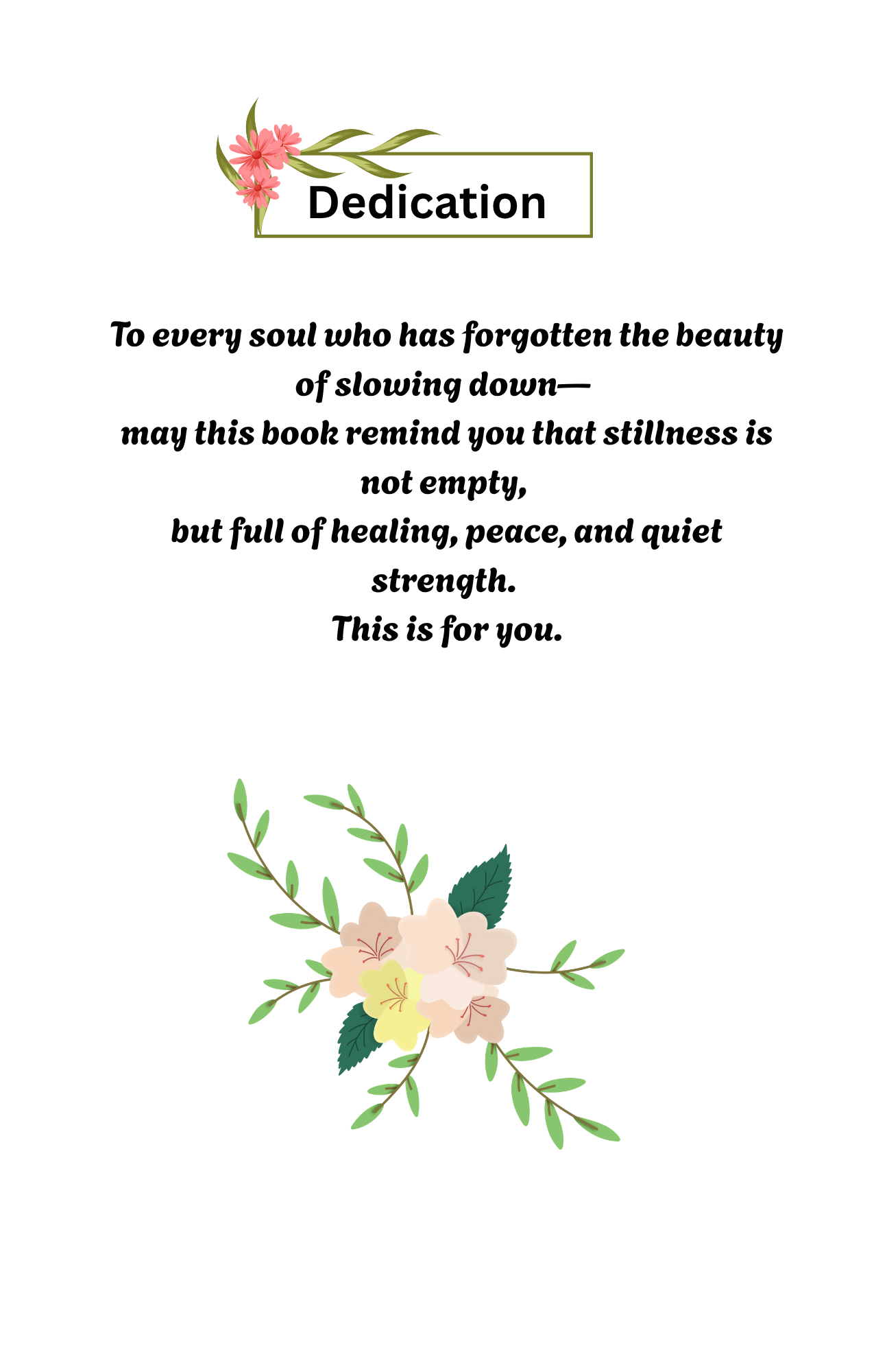 The Gift of Stillness: Embracing Self-Care & Wellness