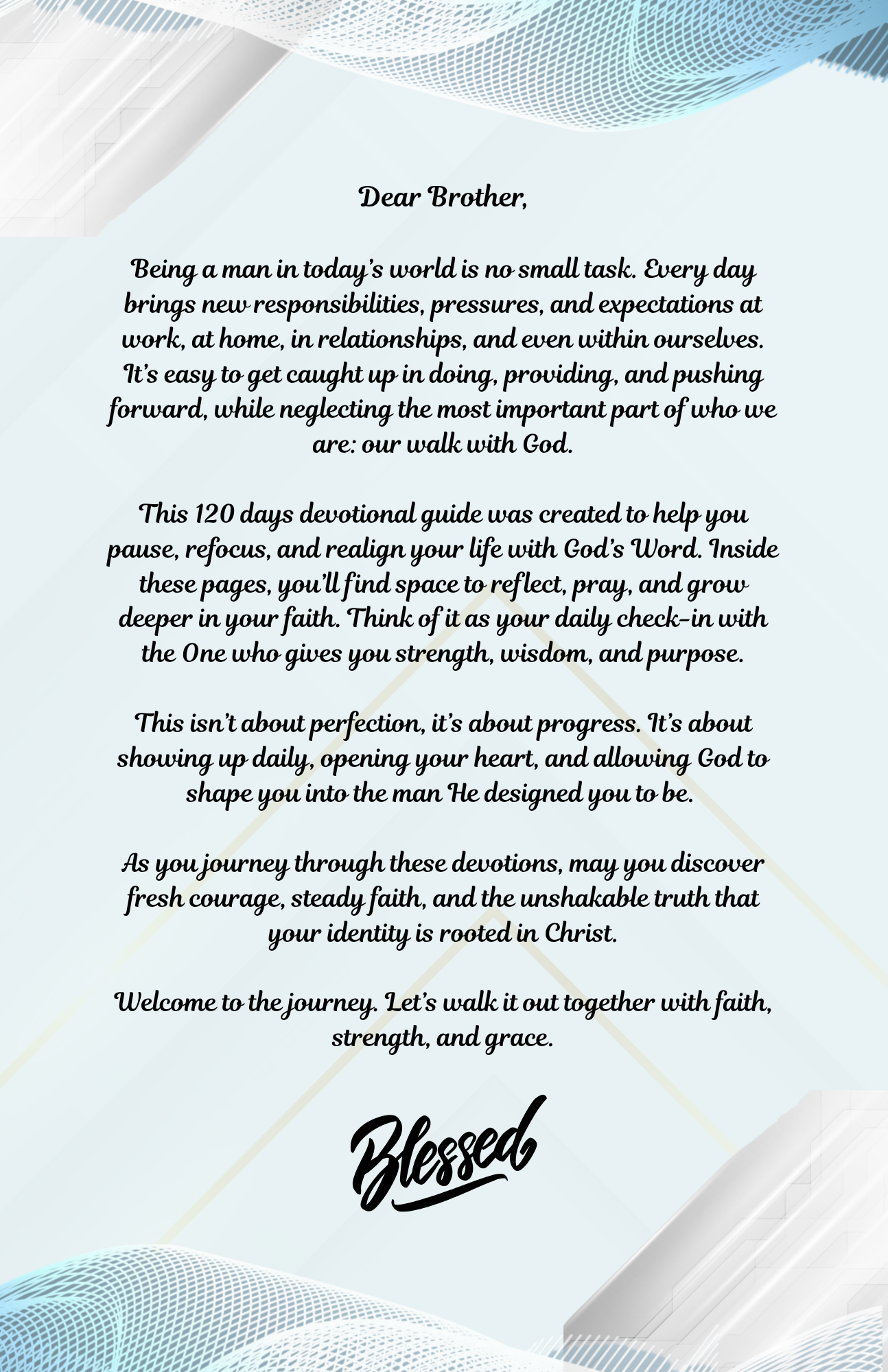 MEN'S FAITH JOURNEY