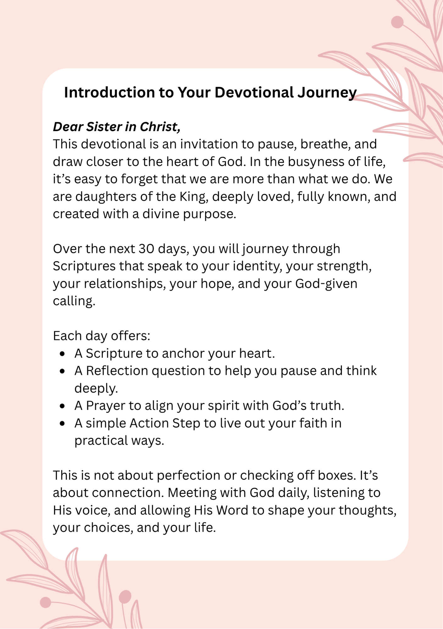 MY BIBLE AND DEVOTIONAL JOURNEY