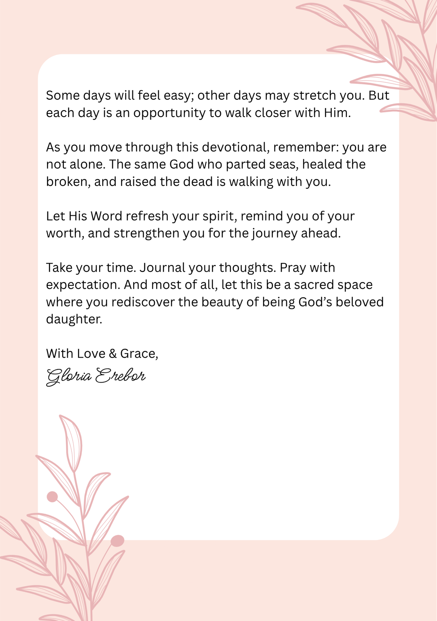 MY BIBLE AND DEVOTIONAL JOURNEY