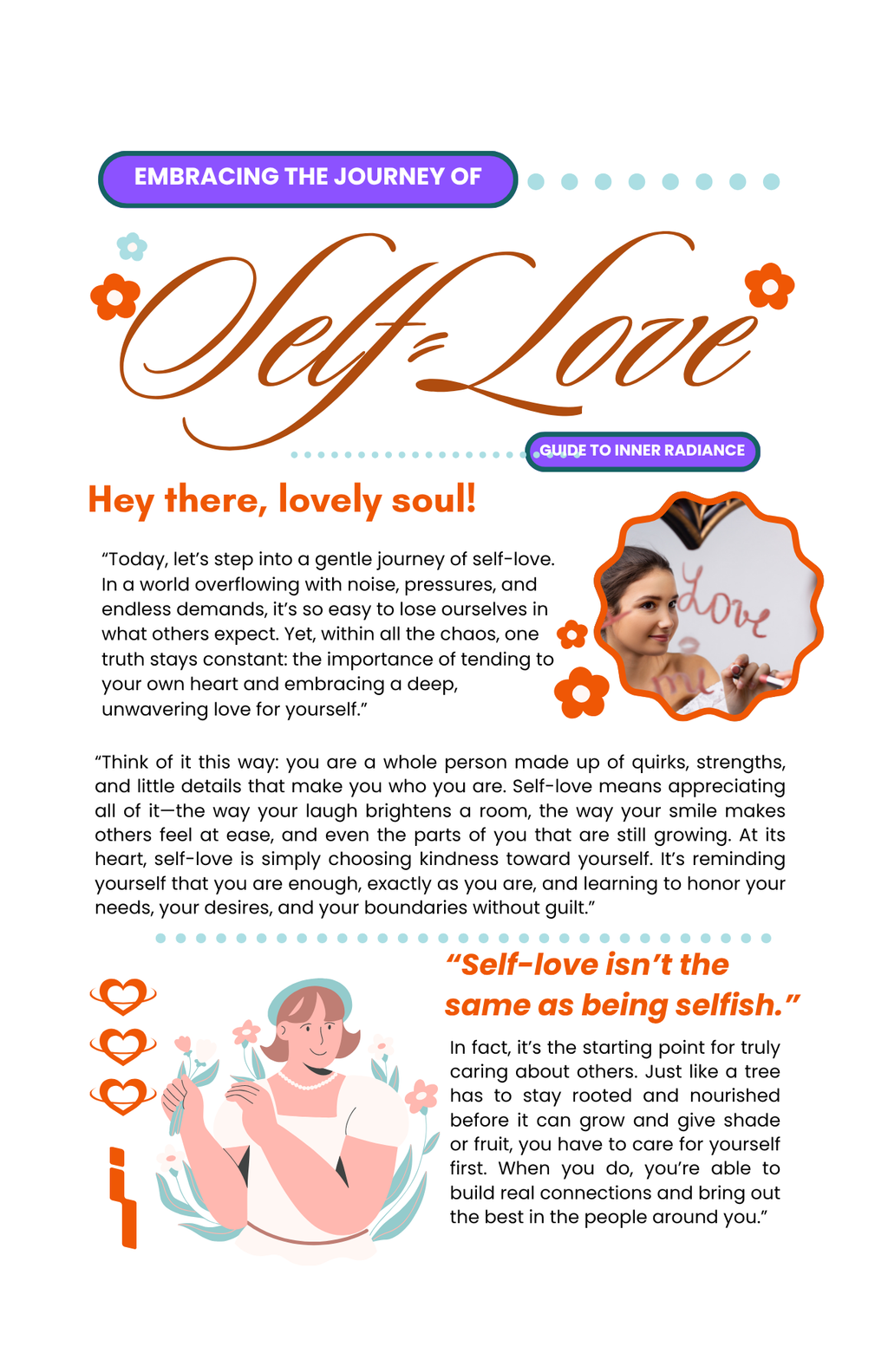 SELF LOVE: Embracing Who You Are