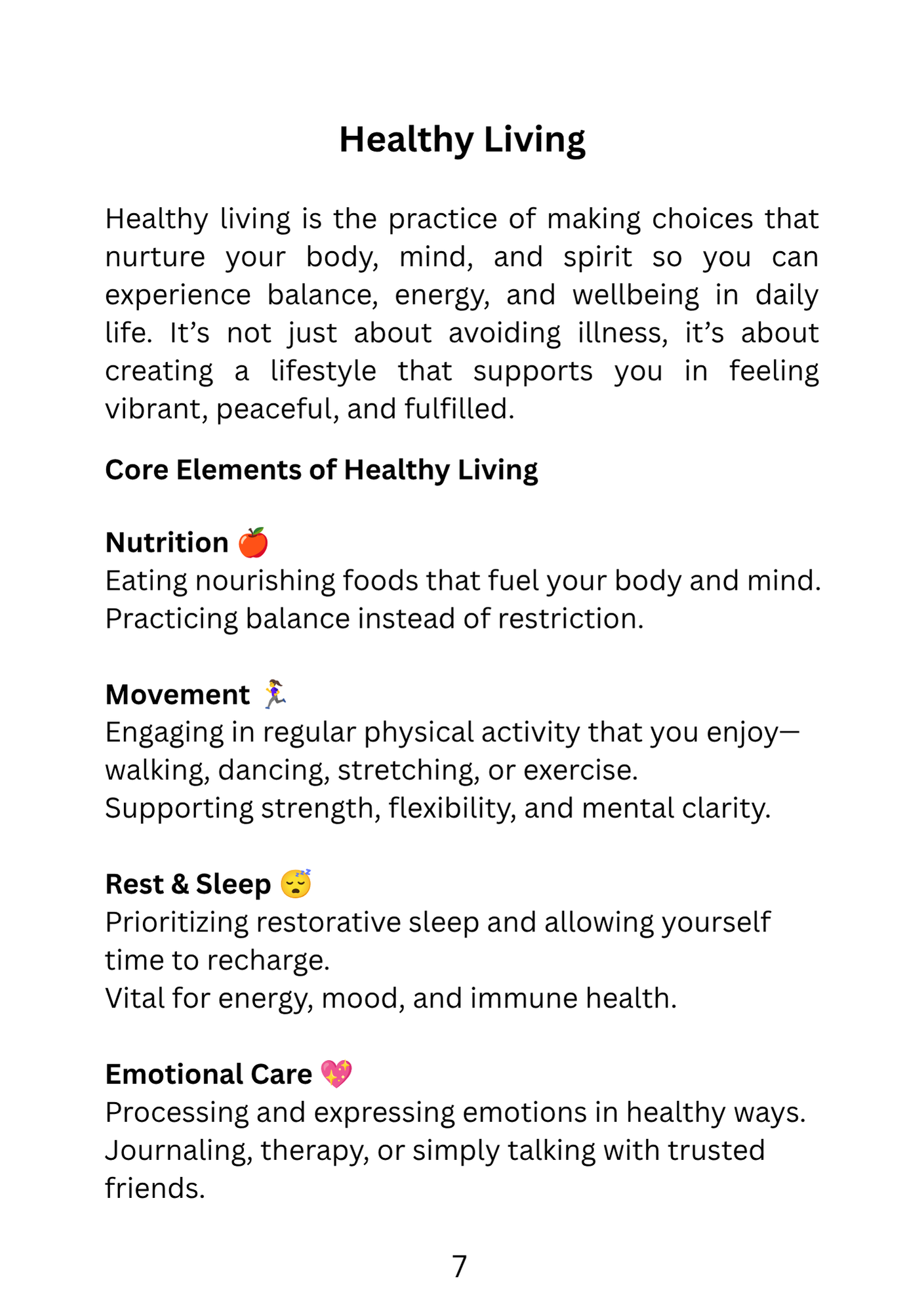 HEALTHY LIVING JOURNEY