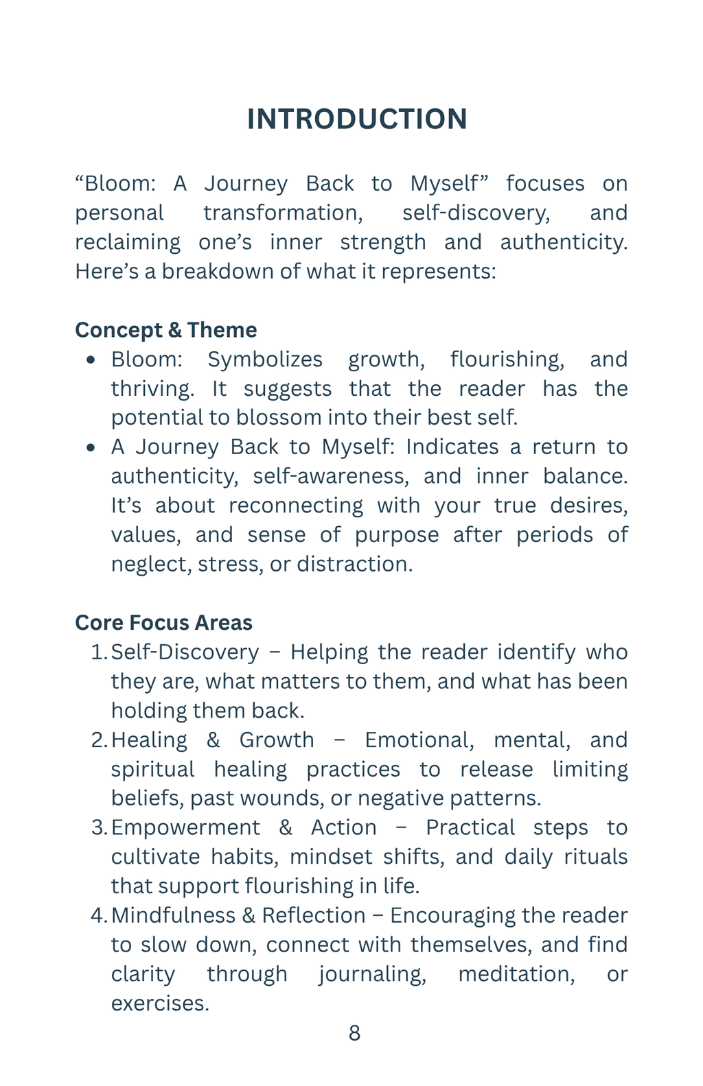 BLOOM: A Journey Back To Yourself