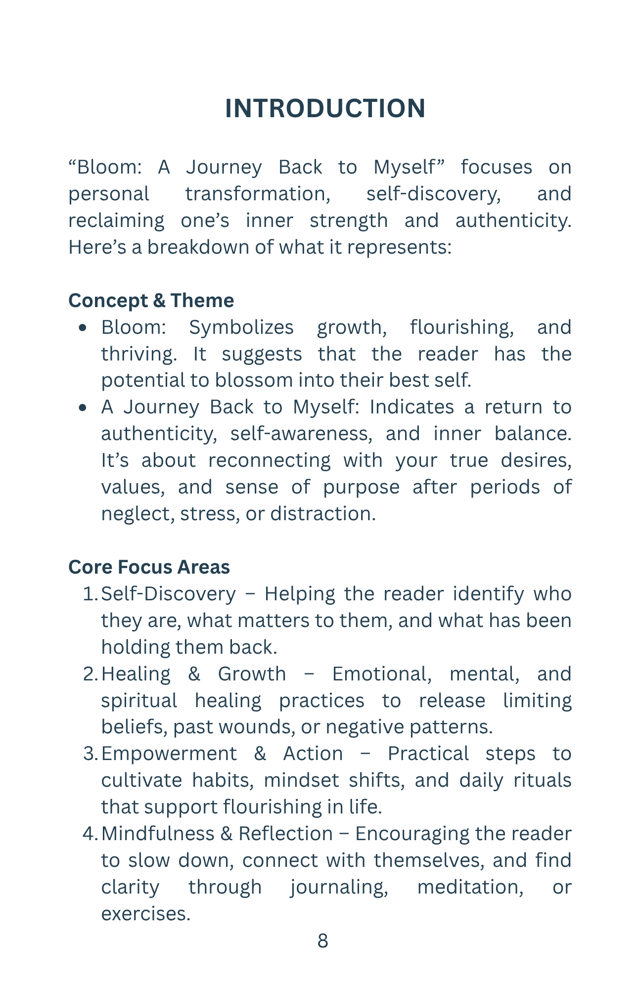 BLOOM: A Journey Back To Yourself
