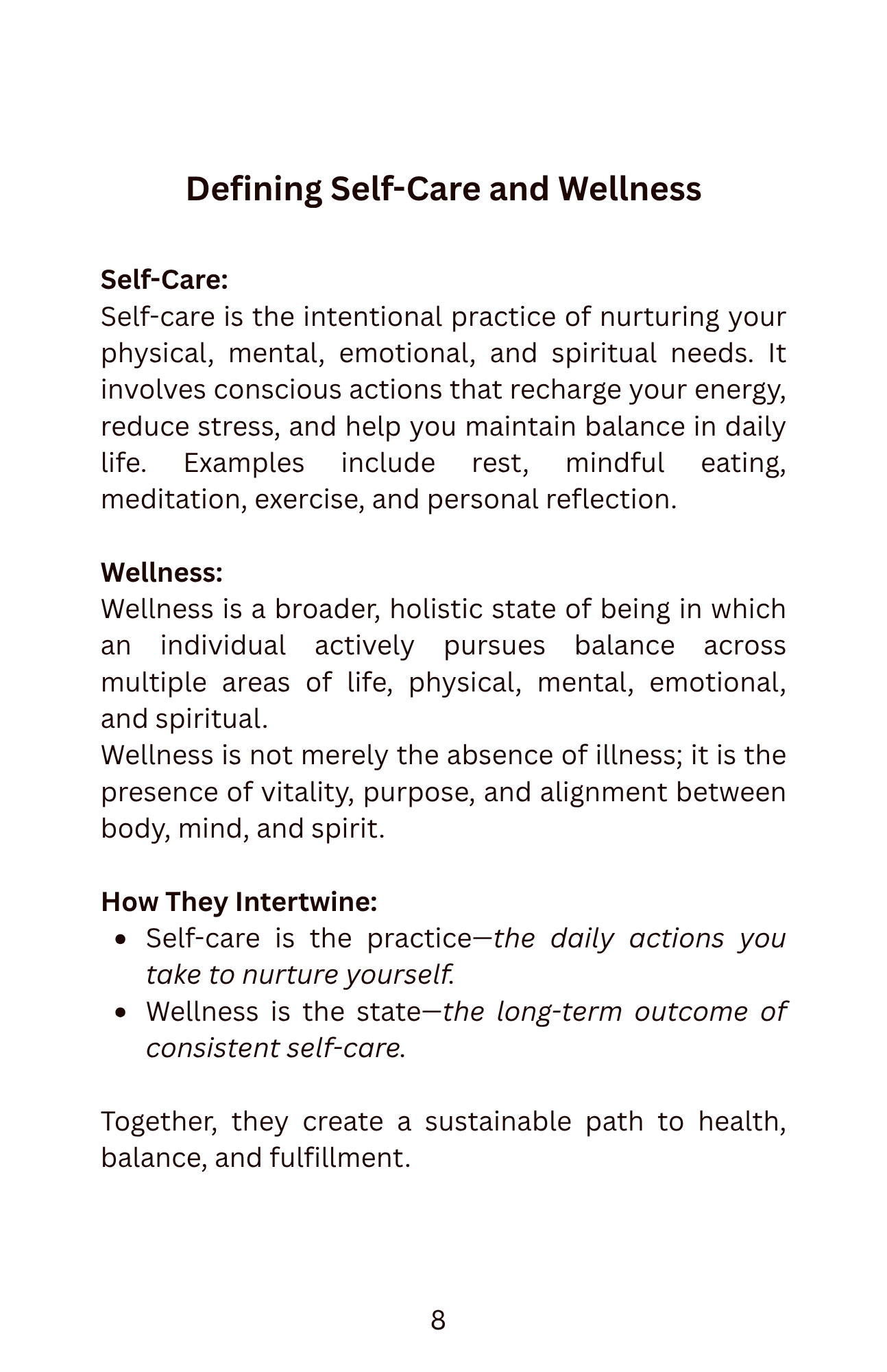 The Gift of Stillness: Embracing Self-Care & Wellness