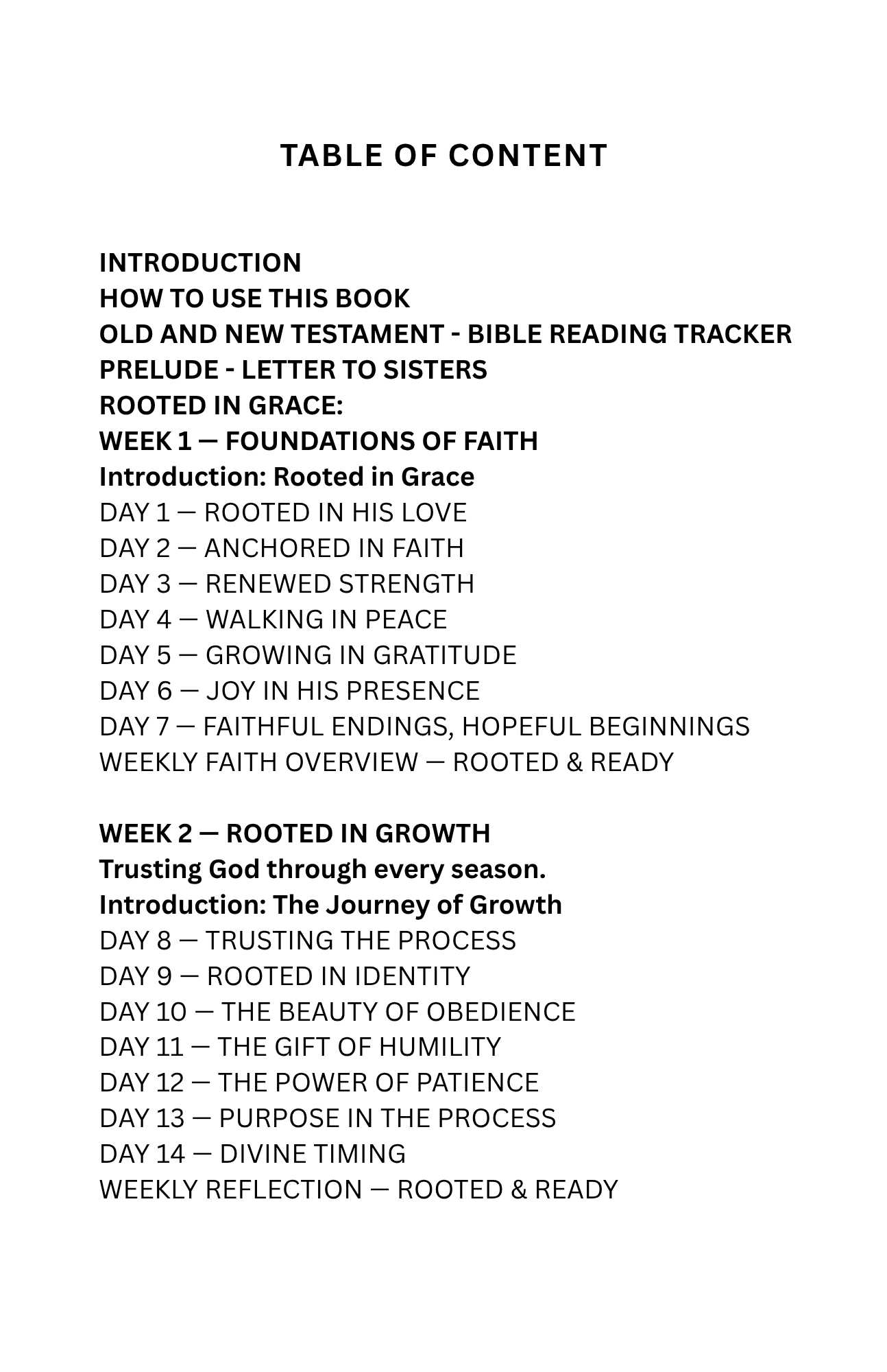 ROOTED IN GRACE: A Faith Journey to Peace, Power & Purpose